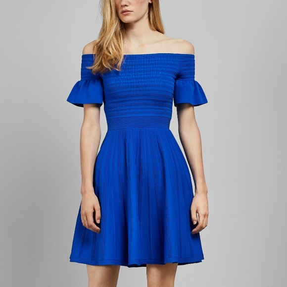 🍒NWT🍒 TED BAKER BARDOT SKATER DRESS - Picture 2 of 6